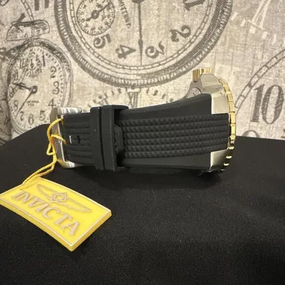 Men’s Invicta Aviator Skyshock  🔥 Chronograph 50mm Black Silicone Band 33029 - Picture 3 of 7